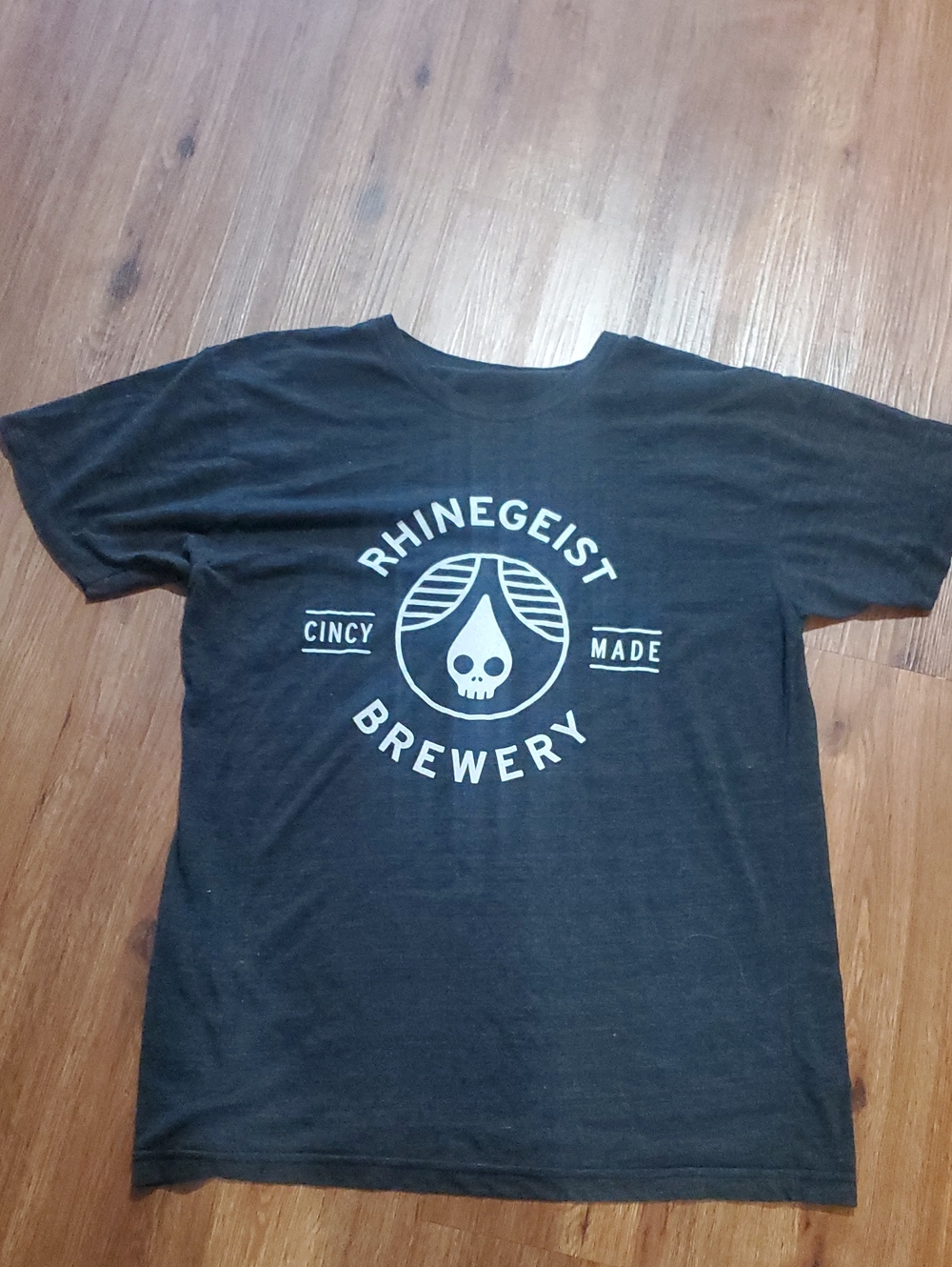 LAST CHANCE Rhinegeist Brewery Men's Black Logo Tee